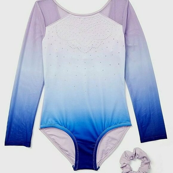 🔖 NWT Justice Blue and Purple Leotard - 14 - Picture 1 of 5